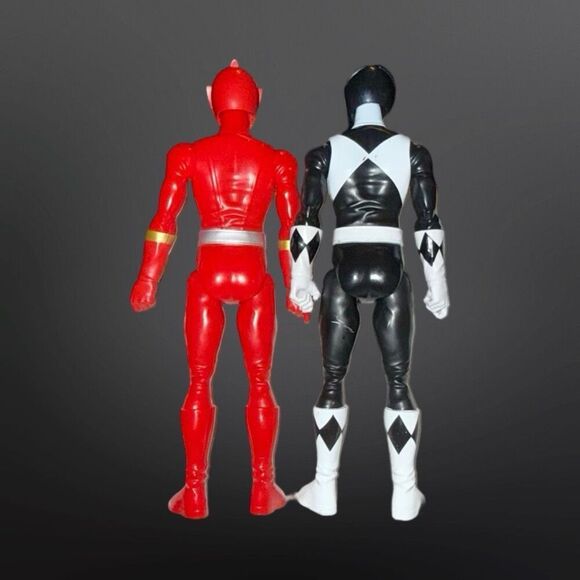 Power Rangers Dino Fury Red Ranger & Black Ranger Action Figures 12” - Picture 10 of 11